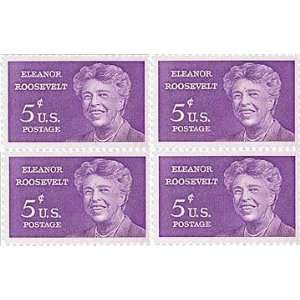   Stamps Two Blocks of 4, MNH: Eleanor Roosevelt, Issued 1963 and 1984