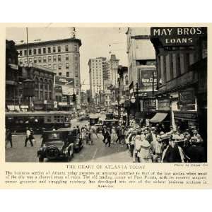  1930 Atlanta Georgia Five Points Trading Center Business 