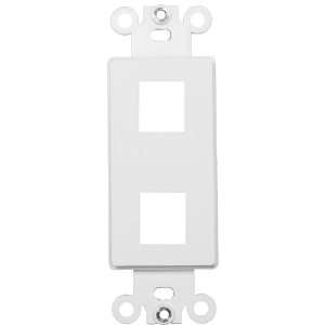   For Keystone Jacks & Modular Inserts Two Ports White: Home Improvement