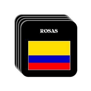  Colombia   ROSAS Set of 4 Mini Mousepad Coasters 