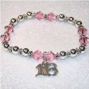  Sweet 16 Birthday Swarovski Crystal Bracelet: Office 