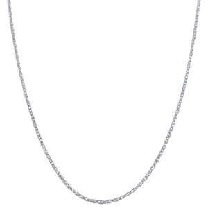  14k White Gold 16 inch Lite Rope Chain: Jewelry