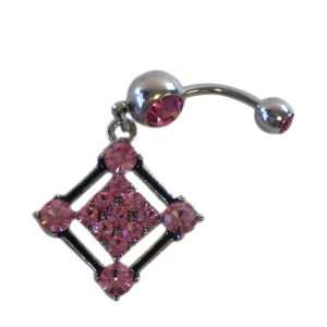    Shaped Rhinestone Charm (14 Gauge)   Body Jewelry (1 pc): Jewelry