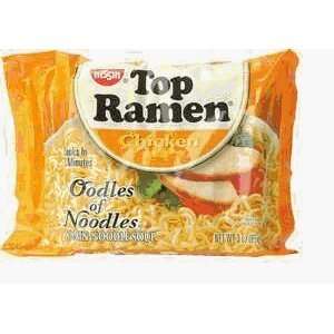 Nissin Top Ramen Oodles of Noodles Chicken Flavor 24/2.25oz 24 pack
