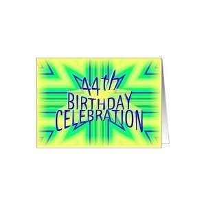    44th Birthday Party Invitation Bright Star Card Toys & Games