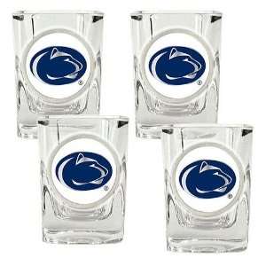 Penn State Nittany Lions NCAA 4pc Shot Glass Set:  Sports 