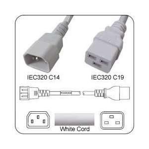  PowerFig PFC1414C1912K AC Power Cord IEC 60320 C14 Plug to 