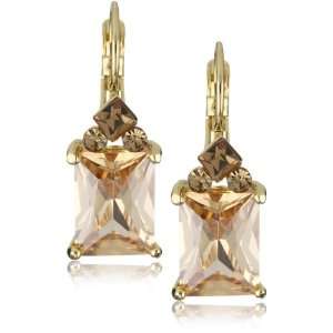  Leslie Danzis Topaz Crystal Drop Earrings: Jewelry