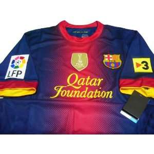  NEWSEASON 2012 13 BARCELONA HOME LFP PATCHES SOCCER JERSEY 