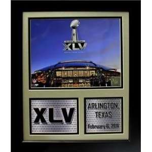   Super Bowl XLV 11 in. x 14 in. Stat Deluxe Frame
