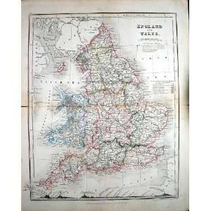    1837 Map England Wales Isle Man Lands End Channel: Home & Kitchen