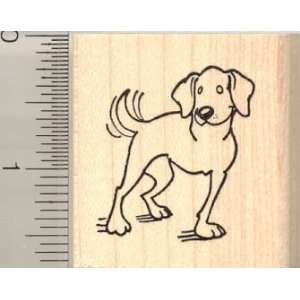  Happy Three Legged Dog Rubber Stamp: Arts, Crafts & Sewing