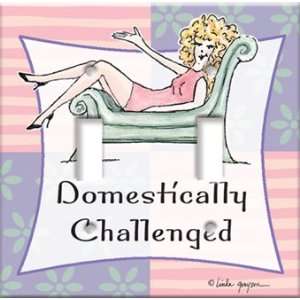   Switch Plate Cover Art Domestically Challenged DBL