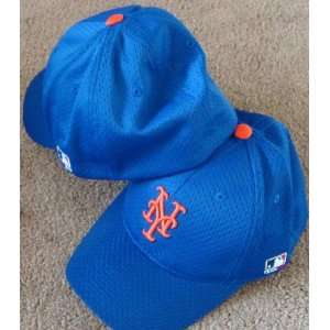   FITTED Med/Lg New York METS Home BLUE Hat Cap Mesh 