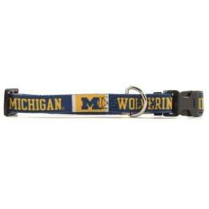 Michigan Wolverines Small Dog Collar: Pet Supplies
