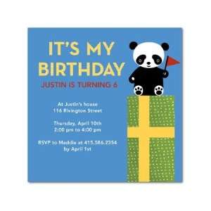  Birthday Party Invitations   Panda Party By Migi Toys 