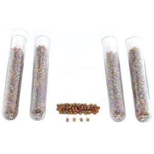   Tubes Solid Rainbow Glass Seed Beads Jewelry Beading