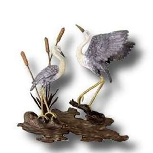  Imperial Cranes Metal Wall Hanging: Home & Kitchen