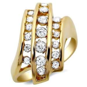   Ladies Vintage .75ct Round Diamond Ring band 14k Yellow Gold: Jewelry