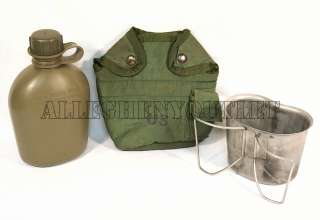 US ARMY USMC OD 1 Qt Hydration Canteen. Cover & CUP NEW  
