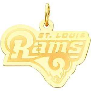  14K Gold NFL St. Louis Rams Logo Charm: Sports & Outdoors