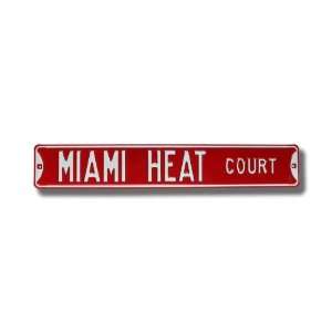  MIAMI HEAT MIAMI HEAT COURT Authentic METAL STREET SIGN 