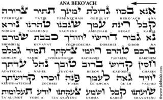 14K Gold & Silver Kabbalah Ring Ana Bekoach Prayer 42  