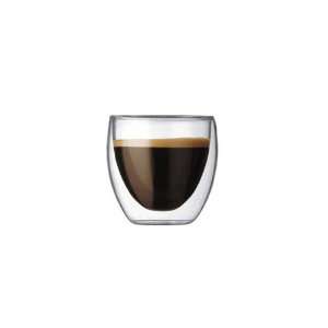 PAVINA Double Wall Espresso Shot Glasses (set of 2):  