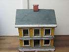   Antique Dollhouse Farm Miniature Lot 3 Buildings Vintage Folk Art