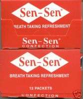 Sen Sen Licorice Breath Mints  2 BOX DEAL Old Time  