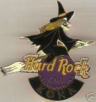 Hard Rock Cafe KONA HALLOWEEN 1999 Witch on Broom PIN  