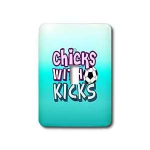  Deniska Designs Soccer   Chicks with Kicks on Aqua   Light 