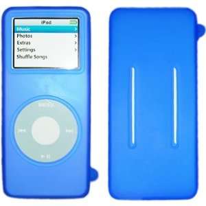   Silicone Skin Case for iPod Nano+ Lanyard/Neck Strap Blue Automotive