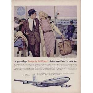  Let yourself go Europe by Pan Am Jet Clipper, fastest way 