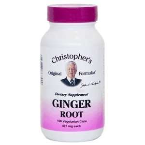   Ginger Root, 100 Capsules   Dr. Christophers