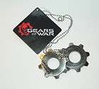 Gears of War Video War Game Metal Cog Dog Tags, UNUSED NEW