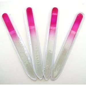  Crystal Glass Nail File 5.5 (Pink): Home Improvement
