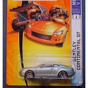   BENTLEY CONTINENTAL GT silver grey die cast car Toys & Games