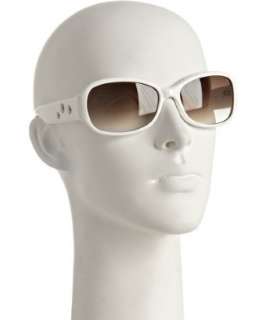 Marc by Marc Jacobs white plastic pearl detail sunglasses   up 