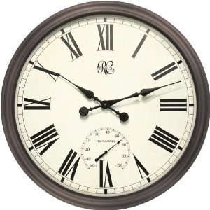 River City Clocks 1010 37 Antiqued Metal Indoor / Outdoor Wall Clock 