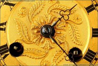 Original Mantle Clock. Lyre Shaped. France 1820 1830  