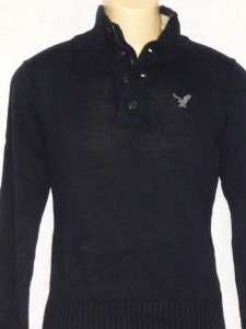 American Eagle AE Mens Navy Mock Neck Sweater New NWT  
