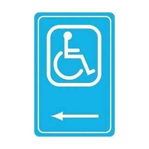 Sign,14x10,handicapped Pictogram W/left   BRADY  