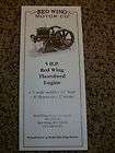 RED WING 5HP Thorobred Engine Catalog Reprint Hit and Miss Gas Engine