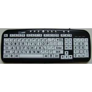   LARGE PRINT Keyboard   White Keys, Black Print: Health & Personal Care