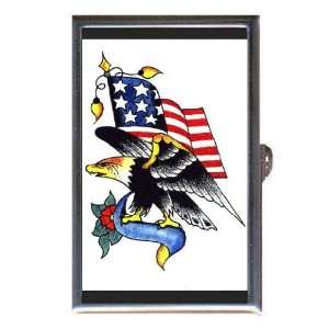  Tattoo Eagle Flag USARetro Coin, Mint or Pill Box Made in 