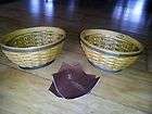 longaberger pair of small oval bowls with protectors wb new