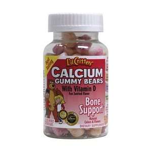  Calcium Gummy Bears with Vitamin D 60 Gummies by Lil 