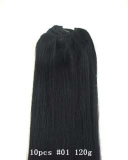 More Size Clip In Extension Human Hair 4 10pcs 40g 120g  