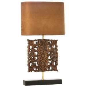  Carved Plaque Table Lamp